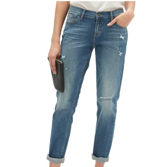 Banana Republic Denim - Banana Republic Girlfriend Indigo Wash Denim Jeans